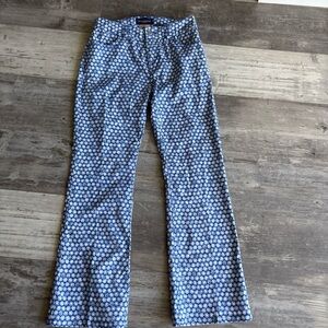 Blue Patterned Pants